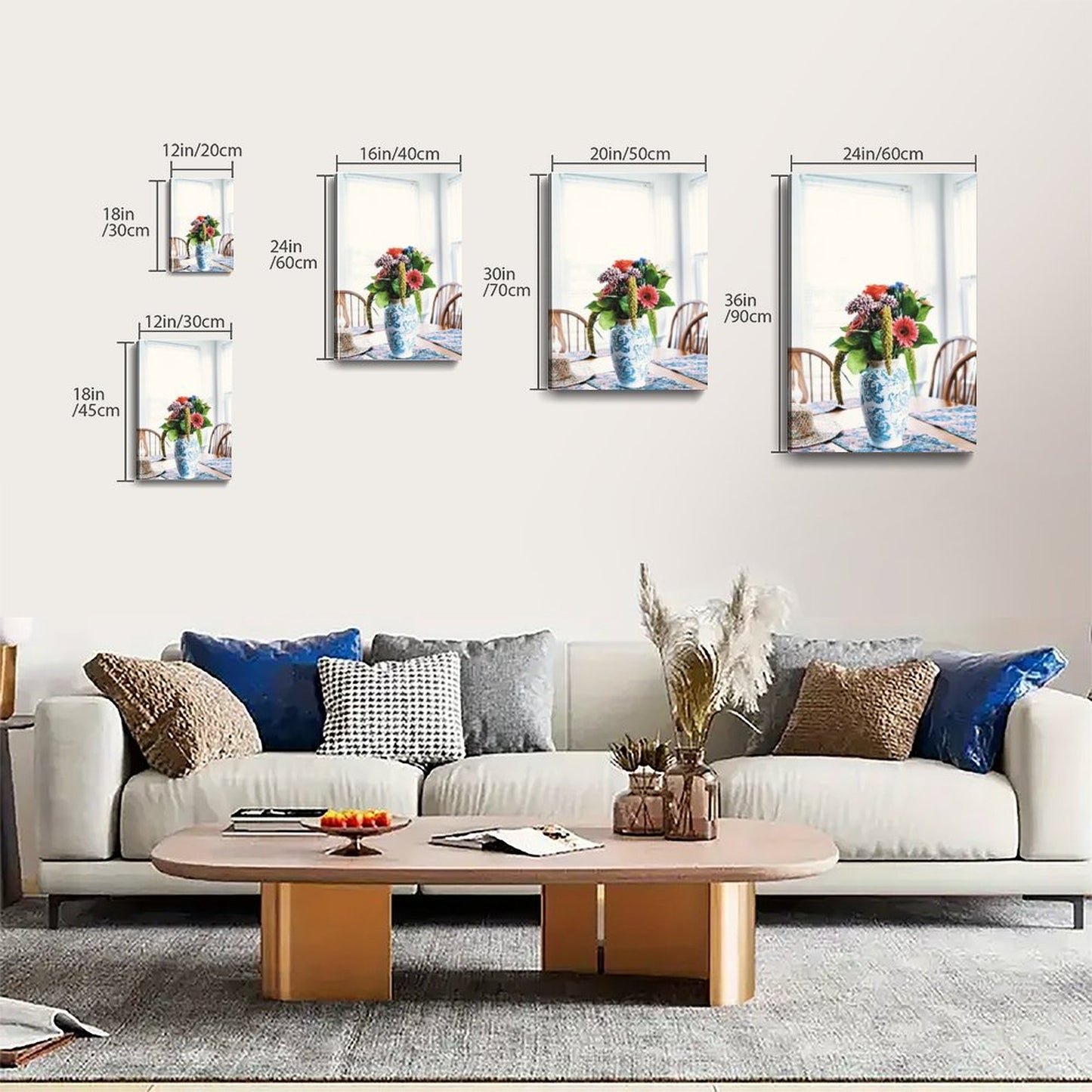 Elegant Botanical Canvas Wall Hanging Decor 31