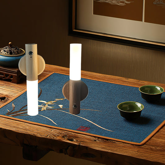 Smart Motion Sensor Night Light 2pcs Rechargeable Magnetic Wall Lamp USB Charging Portable Wireless Easy Install for Hallway Stairs Bedroom Bathroom ABS Fade-Resistant247