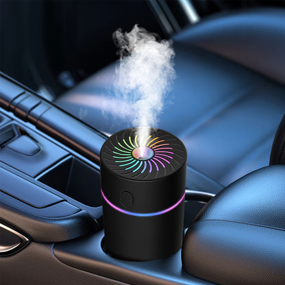 USB Mini Essential Oil Diffuser Smart Car Aroma Freshener with 7 Color Changing Lights for Cars Homes Travels Bedrooms Offices No Battery Needed