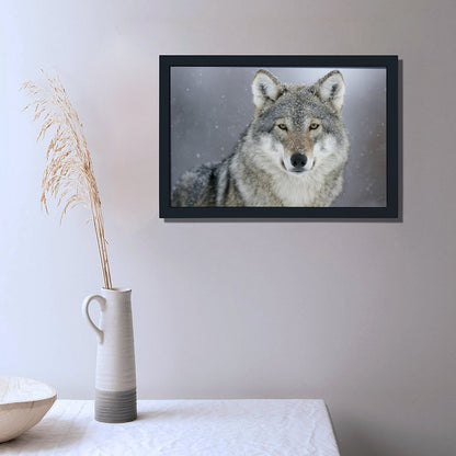 Wild Wolves Wall Art Black Frame Nature Home Decor-22