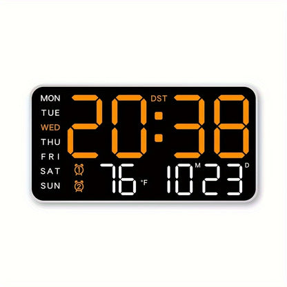 Smart Digital Clock with Voice Control Temperature Date Week Display Dual Alarm Sleep Tracker 12/24-Hour Format Brightness Adjustment