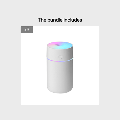 Portable Cool Mist Humidifier with Soundwave Technology 1200mAh Battery Quiet Operation Lightweight Compact Design for Bedroom Office