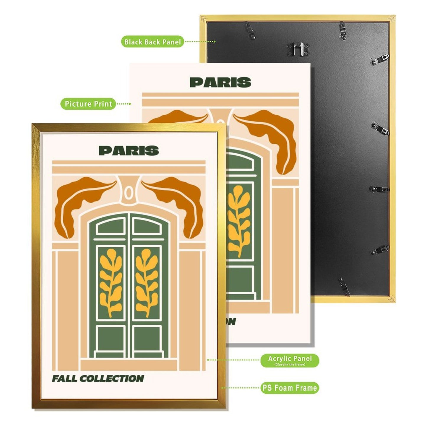 Paris Door Art Print – Fall Collection Modern Wall Decor- 6