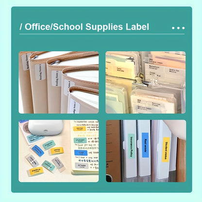 [Portable P50 Printer] Portable P50 Thermal Label Printer | Compatible with Android+iOS, Suitable for Home, Clothing, Supermarkets, Jewelry, and Food Industries, Equipped with a Roll of 40 * 30mm White Stickers