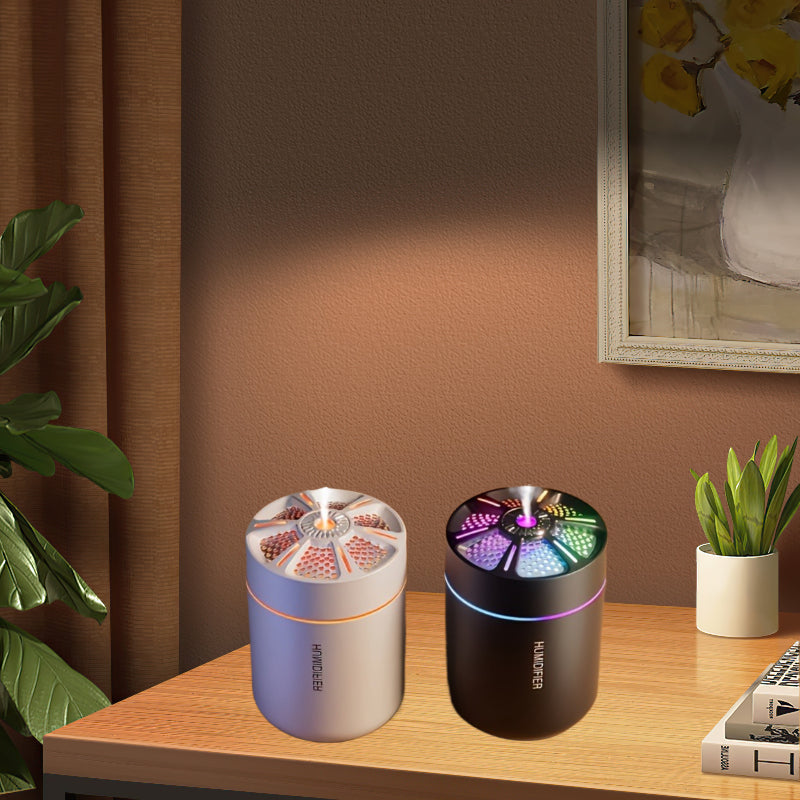 Mini USB Air Humidifier 180ml Portable Aromatherapy Diffuser Quiet Mist Sprayer for Home Car Office Durable Plastic Compact Design Great Holiday Gift
