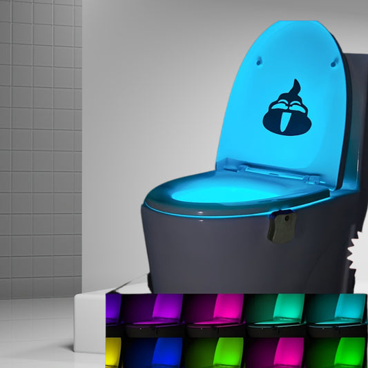Setonr 16 Colors Motion Sensor Toilet Bowl Light Bathroom Night Light for Christmas Gift Toilet Accessories