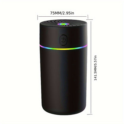 USB Mini Essential Oil Diffuser Smart Car Aroma Freshener with 7 Color Changing Lights for Cars Homes Travels Bedrooms Offices No Battery Needed