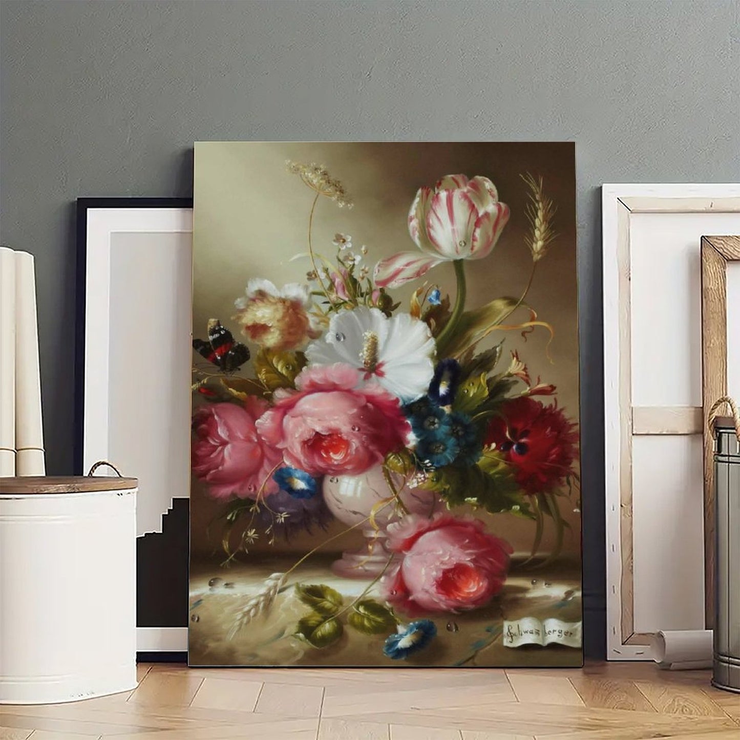 Blooming Flowers Wall Decor for Kitchen or Bar 29