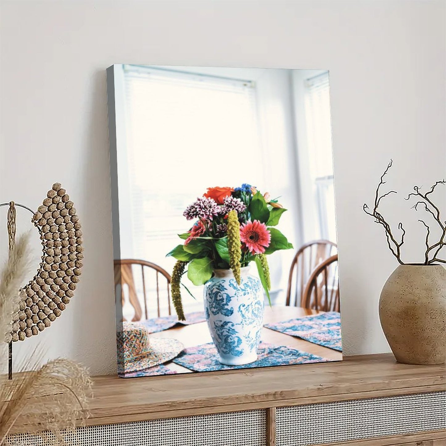 Elegant Botanical Canvas Wall Hanging Decor 31