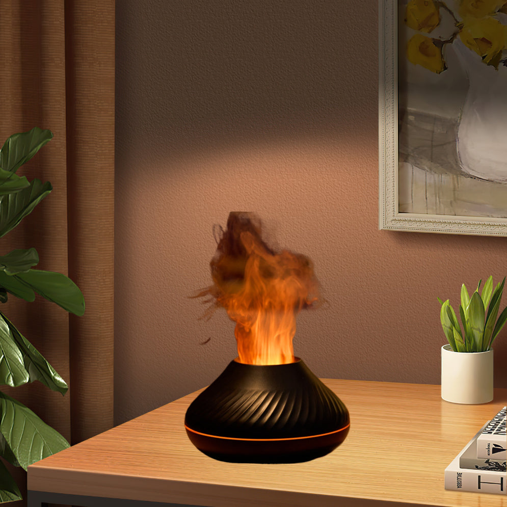 Premium Aromatherapy Humidifier with Soundwave Mist Sprayer 7-Color Ambient Lighting Essential Oil Diffuser for Home Office