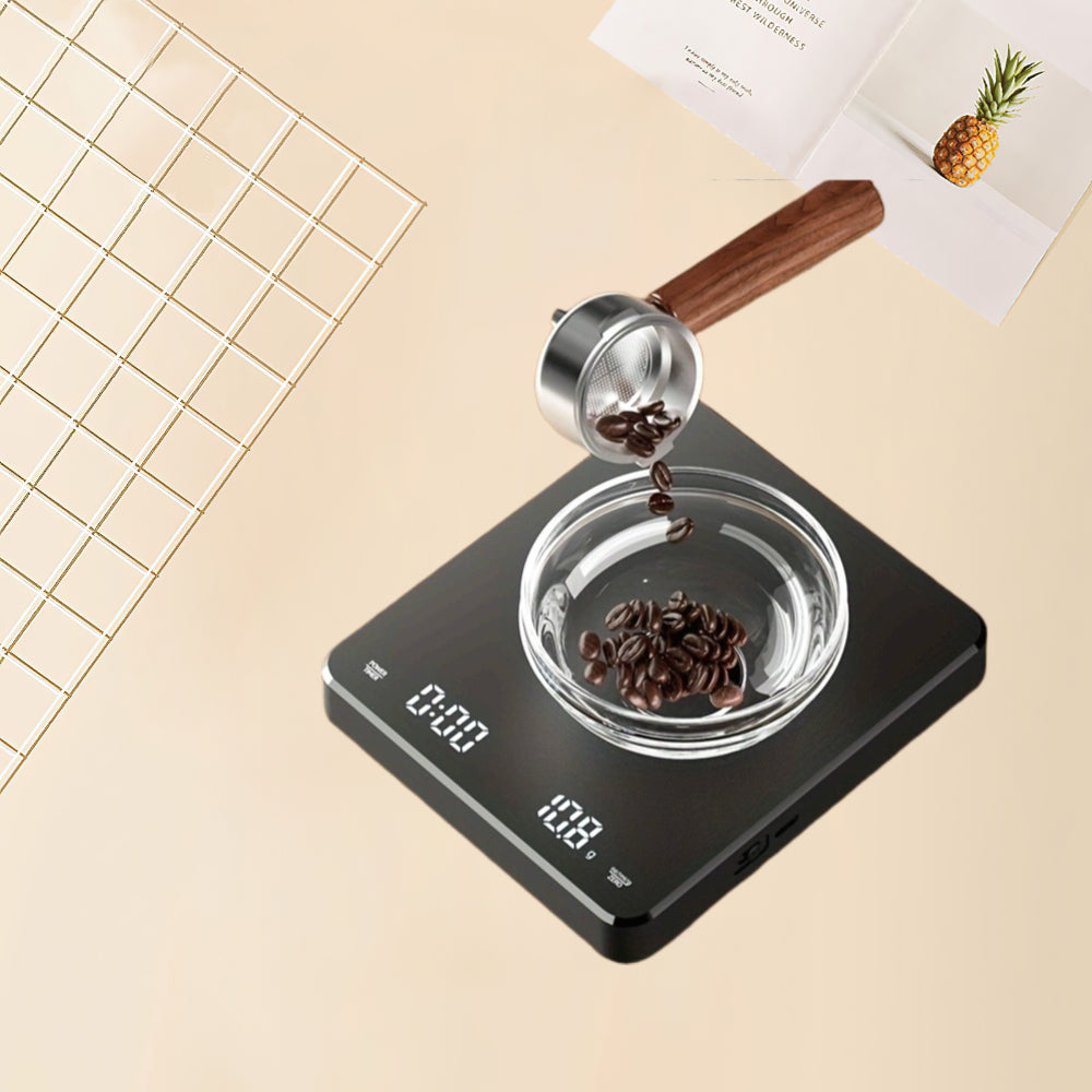 Precision Digital Kitchen Scale 3kg 0.1g with LCD Display USB Type-C Rechargeable for Food Coffee Tea Medication Weighing