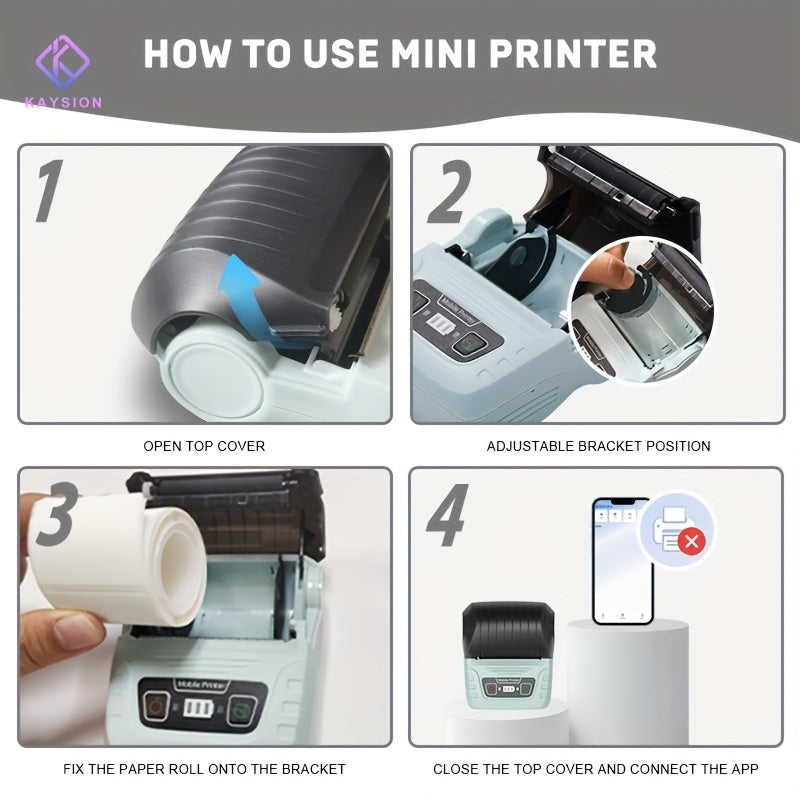 SK58 Portable Label Maker for Office Small Business Address Printing Highquality Thermal Printer Handheld Device Compact with 4030 Paper