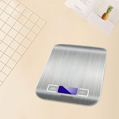 Multifunction Postal Scale 10kg 1g High Precision Stainless Steel Surface for Baking Cooking Weight Loss Keto Meal Preparation Office Multi-purpose Scales