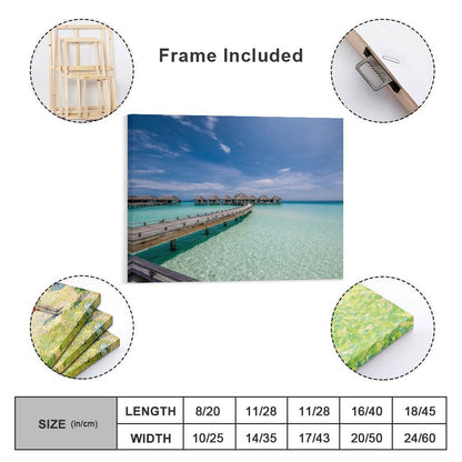 Stretch Canvas Prints with Wooden Frame, Ready to Hang