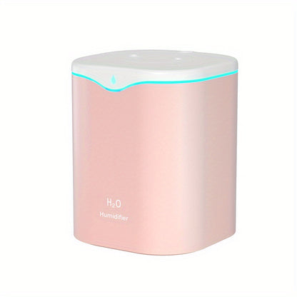 Portable Cool Mist Humidifier 2L USB Ultrasonic Humidifier With 2 Mist Modes 7-Color LED Light Auto Shut-Off For Home Office Travel
