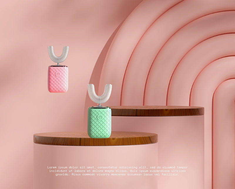 Smart Electric Toothbrush Effective Teeth Cleaning Soft Silicone Bristles Travel Friendly Perfect Gift for Family Friends Valentine's Day Father's Day