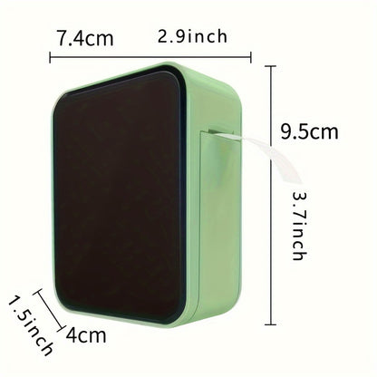 P15 label making machine Thermal label printer with adhesive tape Mini label machine Small handheld sticker making machine with multiple templates, used for office and home use,