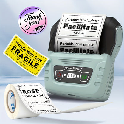 SK58 Portable Label Maker for Office Small Business Address Printing Highquality Thermal Printer Handheld Device Compact with 4030 Paper