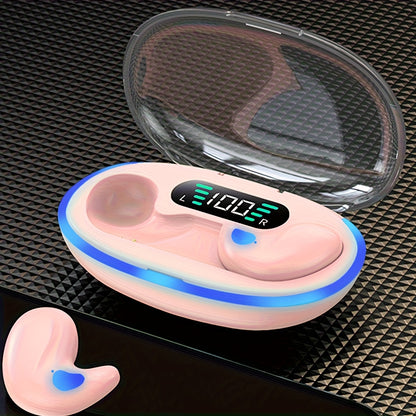 2025 True Wireless In-Ear Music Earbuds Comfortable Sleeping Headset with HIFI Bass Stereo HD Calling Adapted for Android iPhone Gaming Smart Headphones Couples Halloween Gift