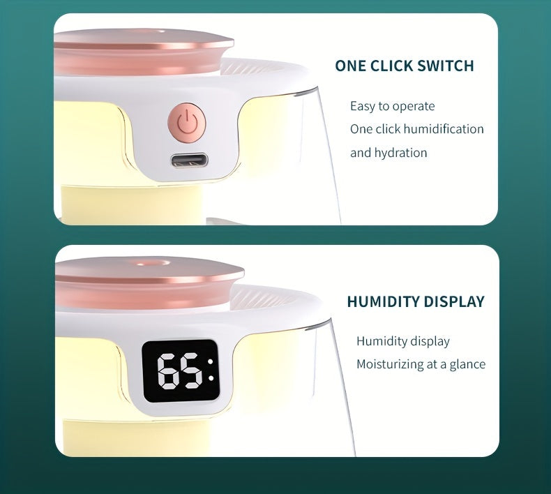 Large Mist Humidifier Ultra-Quiet USB High Capacity Perfect for Bedroom Office