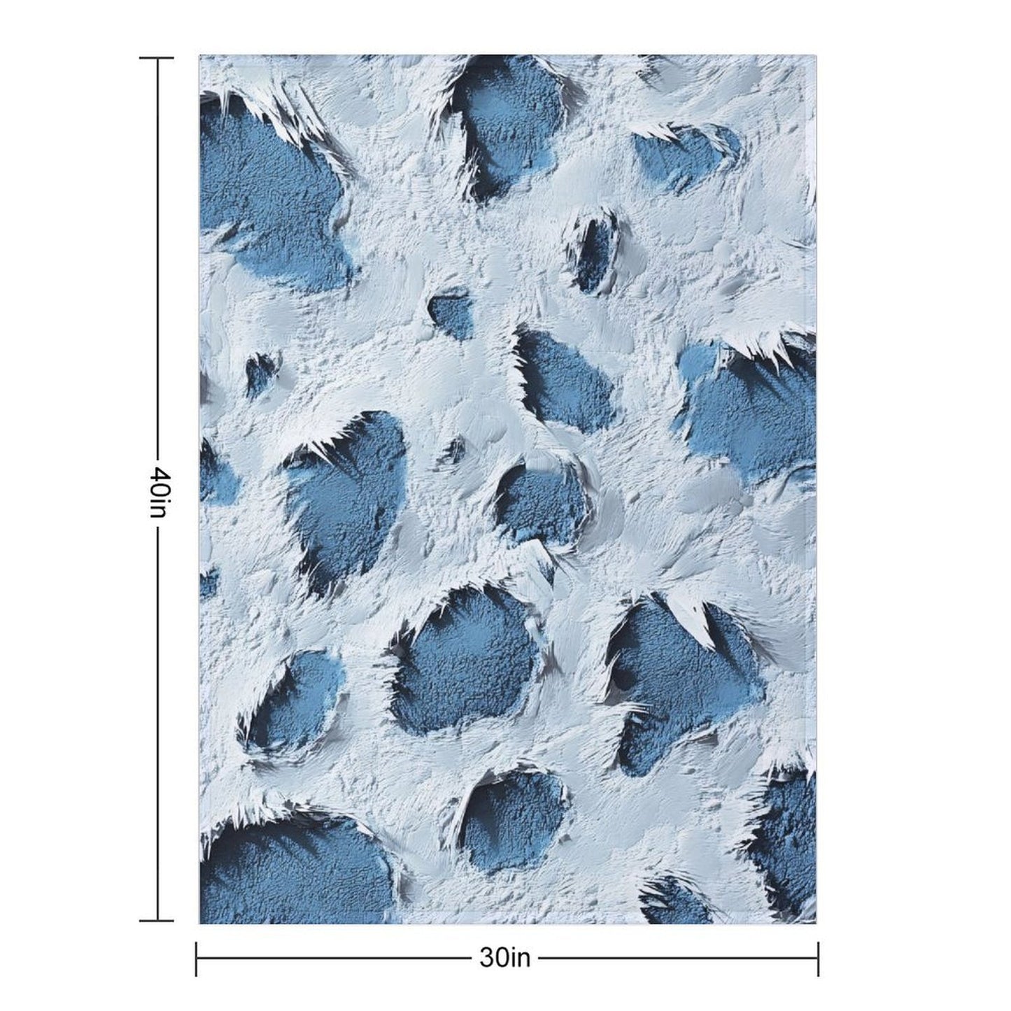 Modern Abstract Print Flannel Blanket for Bedroom