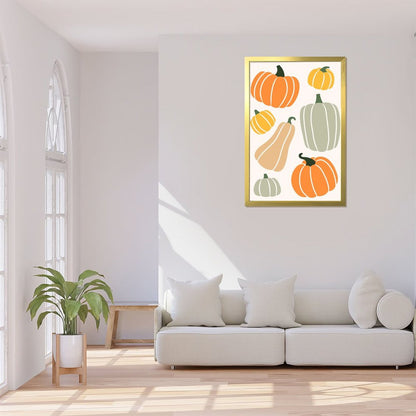 Pumpkin canvas art and acrylic cover 3