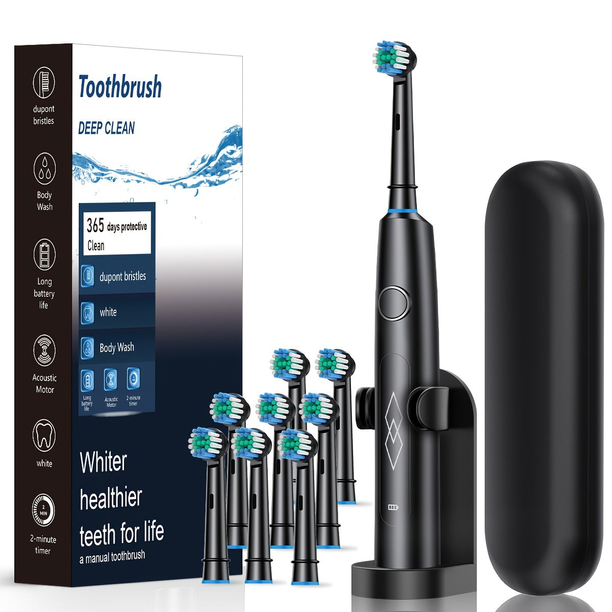 Intelligent Rechargeable Electric Toothbrush Fully Automatic Deep Cleaning Soft Bristles for Adults Dental Care Men Women
