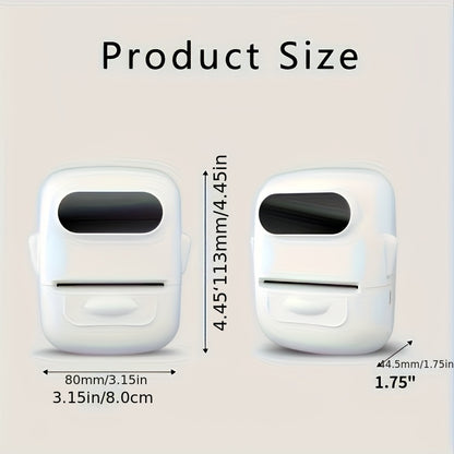 Wireless Portable Thermal Label Printer P50 Works with Android iOS Includes 40 30mm White Stickers for Home Business Retail Stores
