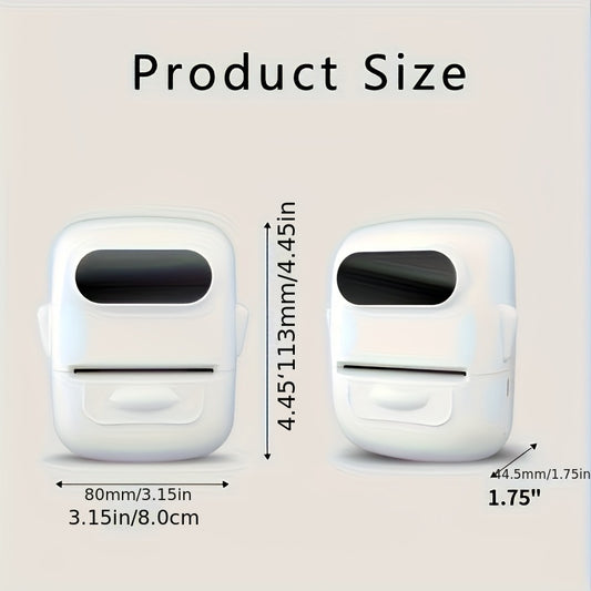 Wireless Portable Thermal Label Printer P50 Works with Android iOS Includes 40 30mm White Stickers for Home Business Retail Stores