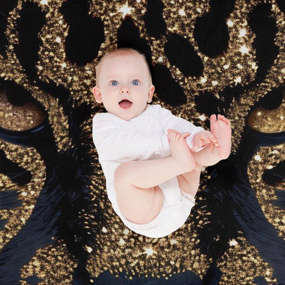 Luxury Leopard Face Flannel Blanket Soft Warm