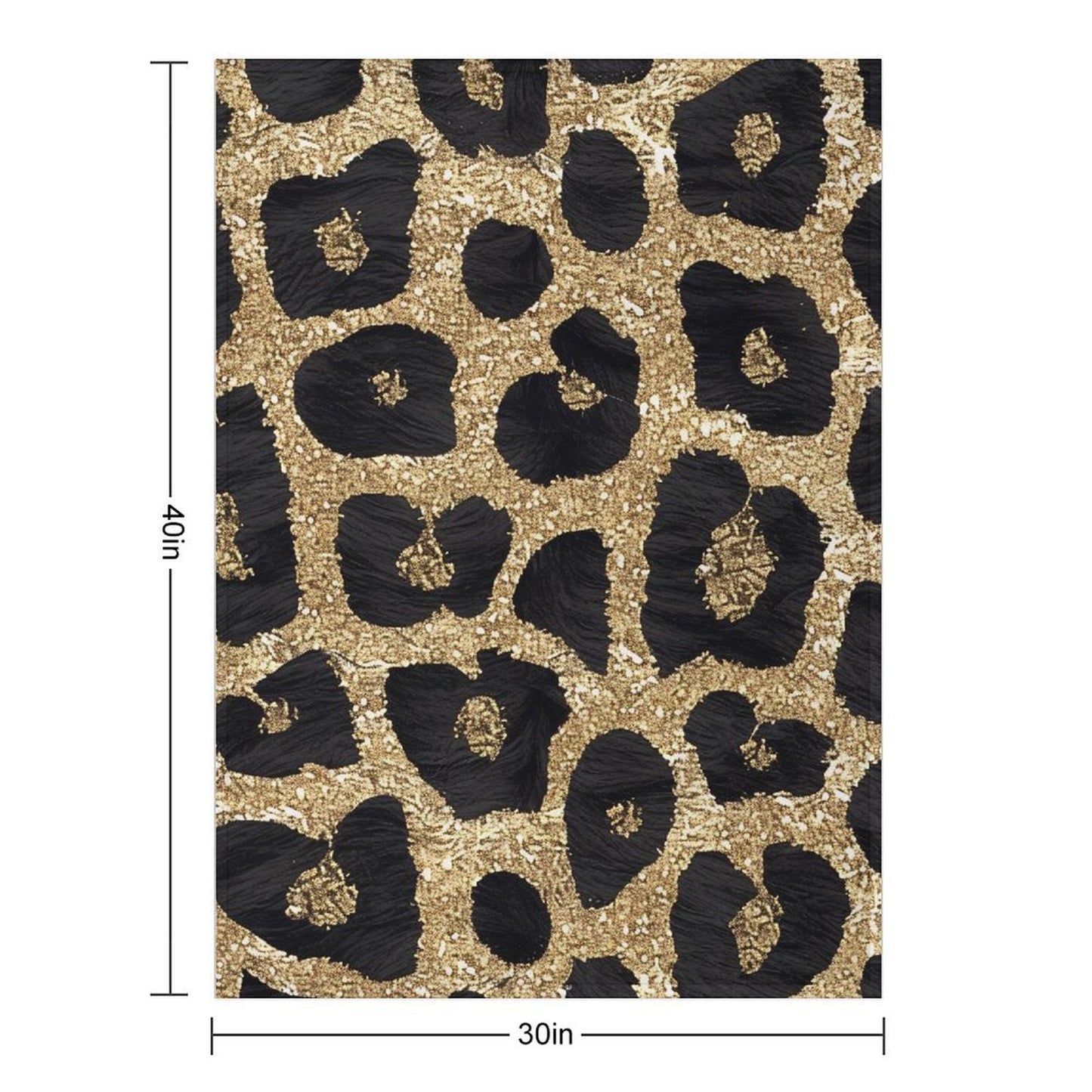 Elegant Leopard Pattern Flannel Blanket Cozy