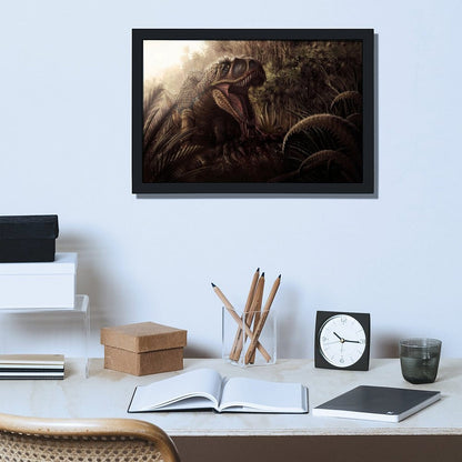 T-Rex Roar Canvas Wall Picture Jurassic Home Decor-02