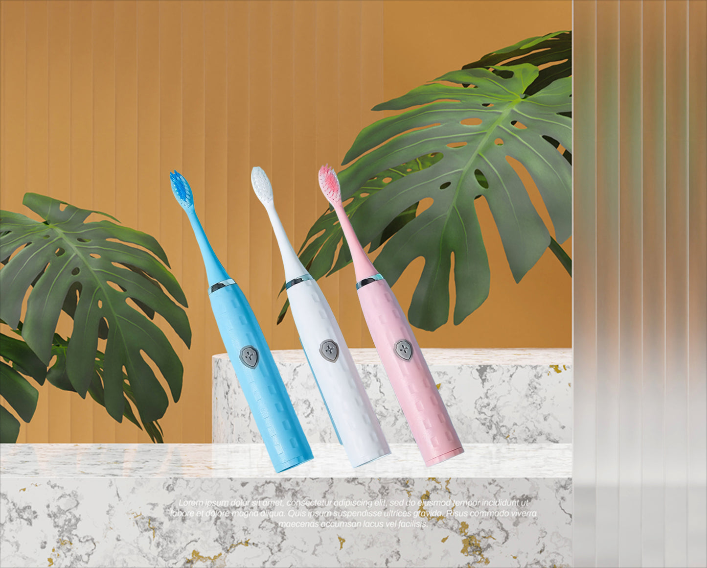 Electric Toothbrush Set Y803-4 Includes 4 Brush Heads Battery Operated Travel Toothbrush Affordable Gift Idea