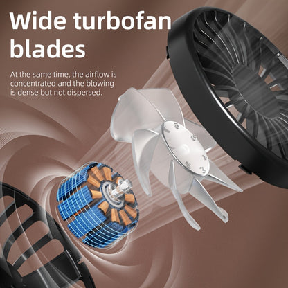 USB Desktop Fan Humidifier Combo 4 Adjustable Speeds 2 Mist Levels Quiet 360° Rotation Cooling for Workspace Bedroom