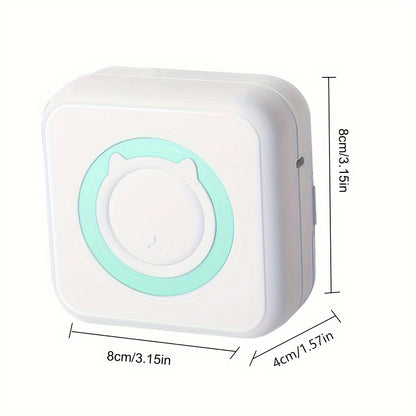 1pc Mini Wireless Printer Portable Pocket Inkless Photo Printer For Smartphone
