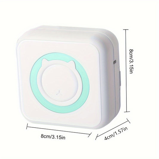 1pc Mini Wireless Printer Portable Pocket Inkless Photo Printer For Smartphone