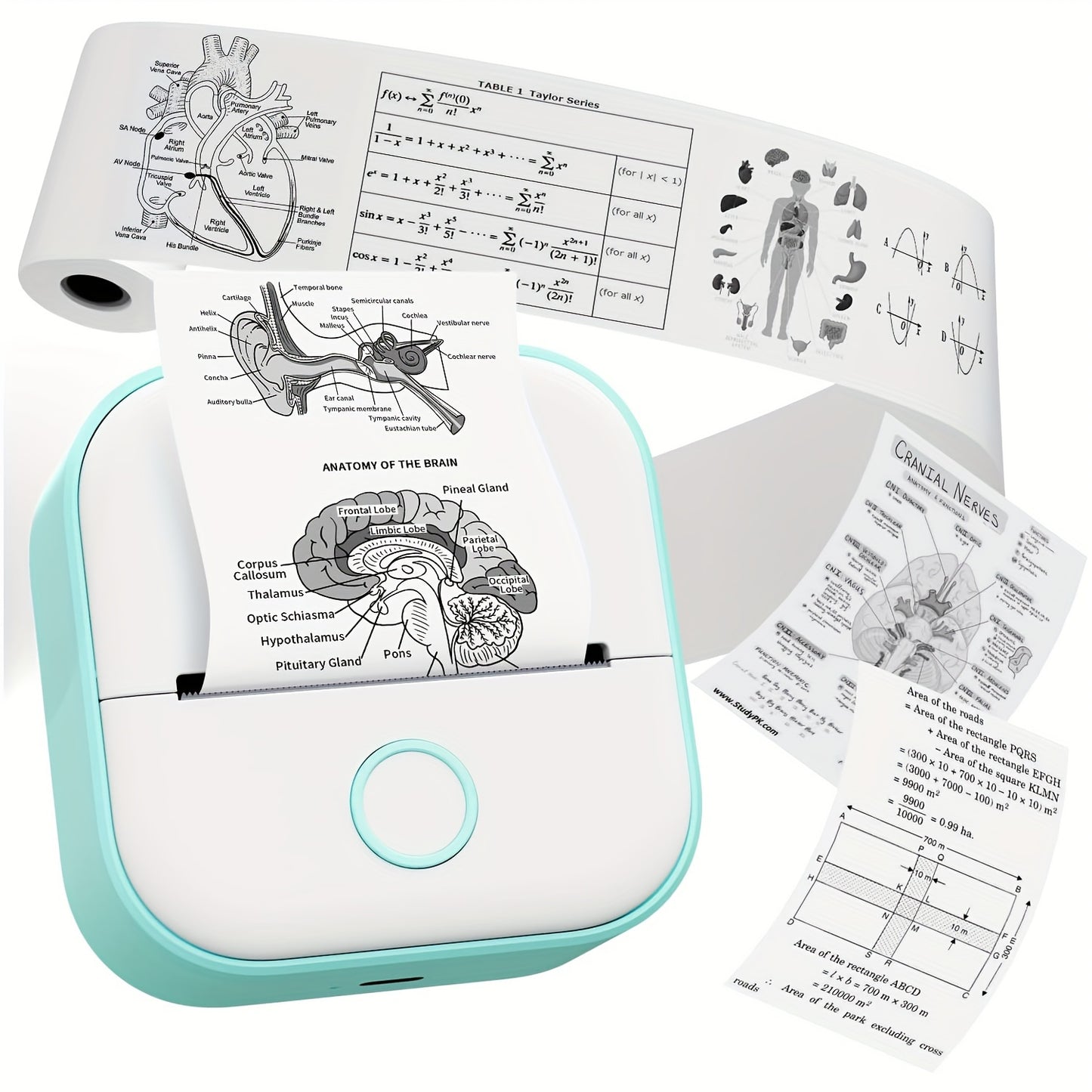 Mini Pocket Printer Phomemo T02 Wireless Label Maker with Sticker Paper Thermal Paper Compatible iPhone iPad Android Doodle Dash Notes Memo