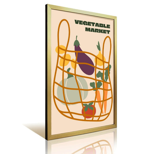 Retro Vegetable Market Framed Wall Decor 14