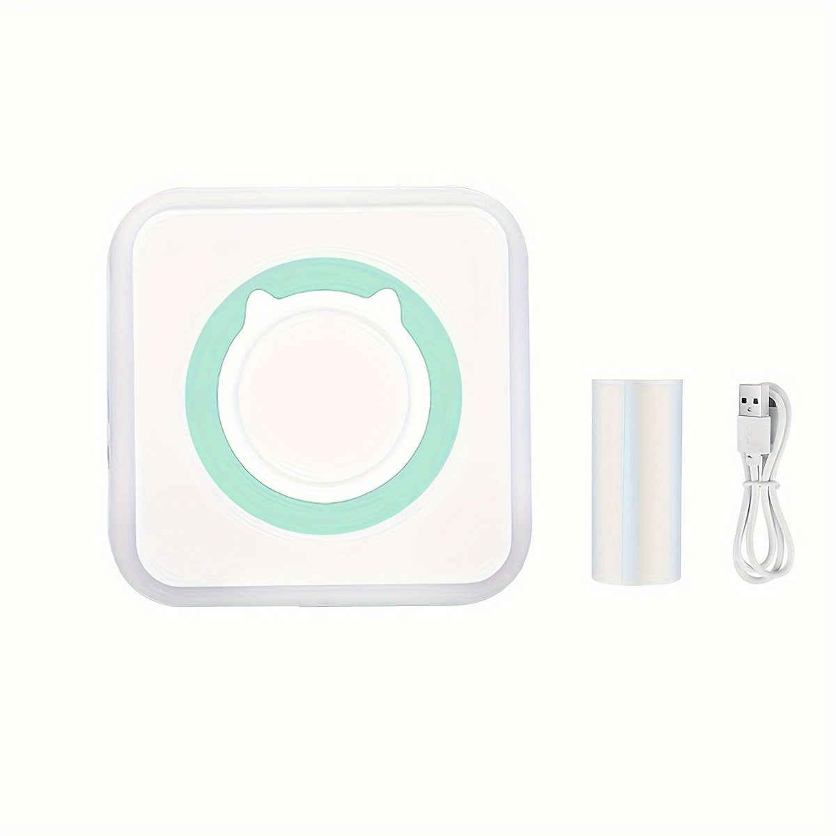 1pc Mini Wireless Printer Portable Pocket Inkless Photo Printer For Smartphone