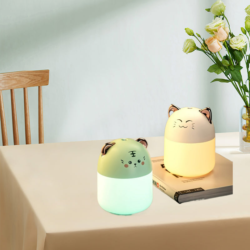 Portable Car Humidifier Smart Electric Air Humidifier with Fragrance Oil Diffuser USB Cold Mist Sprayer and Night Light