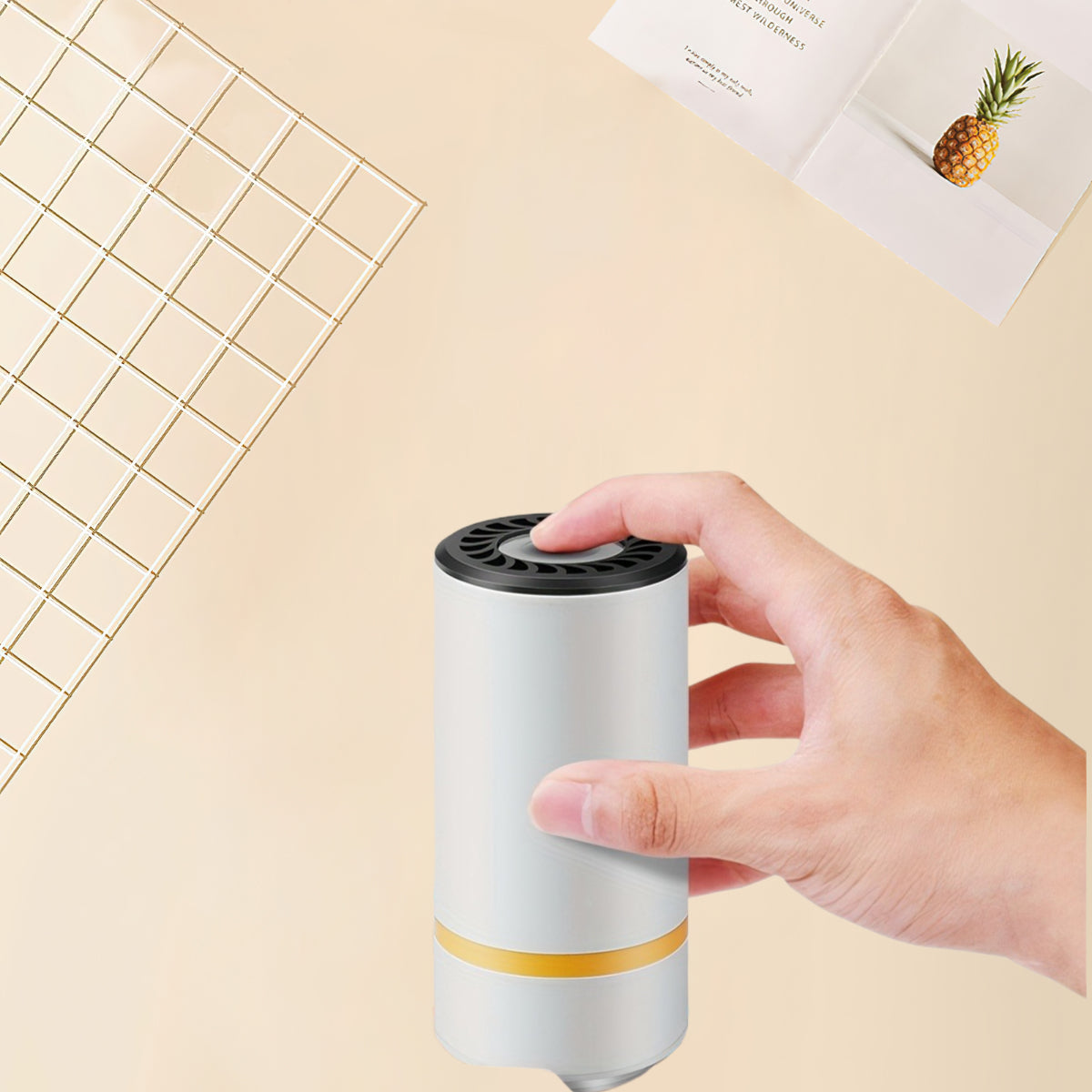 Mini Electric Vacuum Sealer Portable with Lithium Battery 10 Bags 3 Sizes Compact Pump Ideal for Sous Vide Cooking Home and Travel