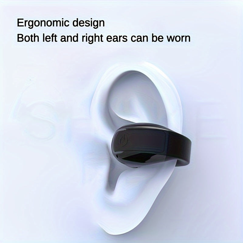 Wireless Bone Conduction Open Ear Clip Earbuds for Sports Running Cycling with Noise Cancelling Openear Design High Quality Sound Secure Fit