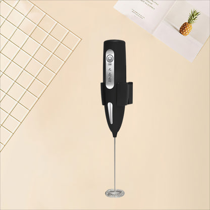 USB Rechargeable 3-Speed Milk Frother with Foam Maker & Egg Whisk Fast Foam in Seconds for Coffee Cappuccino Hot Chocolate Portable Quiet 304 Stainless Steel Handheld Mixer