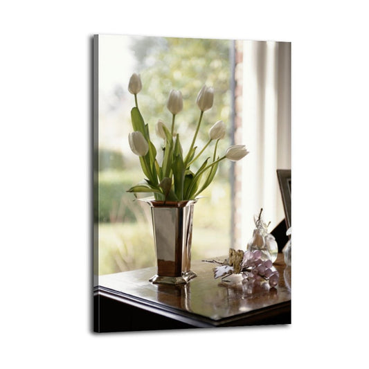 Tulip flower paintings relax indoors 2