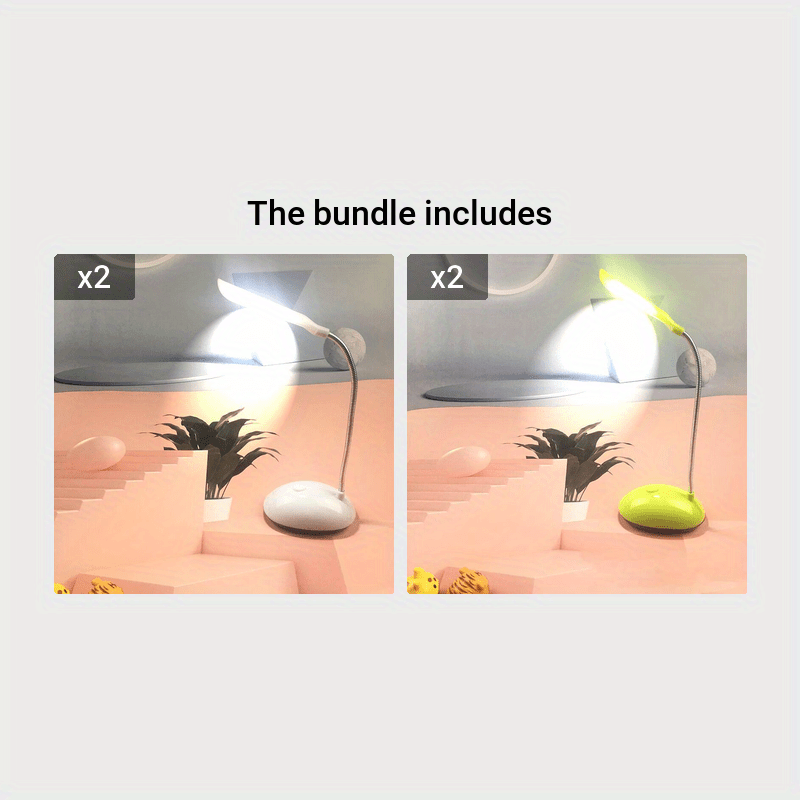 Battery-Powered 4-Color Foldable LED Desk Lamp Adjustable Angle Dimmable Brightness No Plug Needed Ergonomic Design Ideal for Reading Writing Home Office Students Professionals