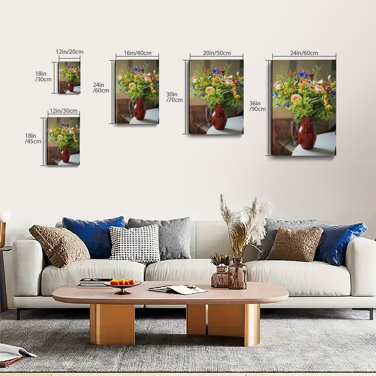 Modern Flower Painting for Living Room Decor 20