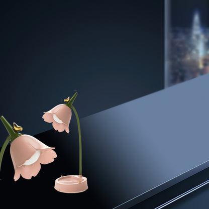 Mini Cute Modern LED Desk Lamp Cordless Adjustable Gooseneck Dimmable Touch Control Rechargeable Battery USB Powered Barrel Shade Blue Eye-Catching