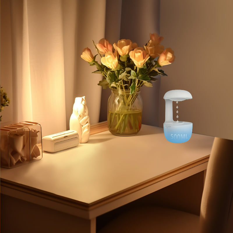 Anti-Gravity Essential Oil Diffuser 500Ml with LED Night Light and Air Humidifier Weightless Sprayer