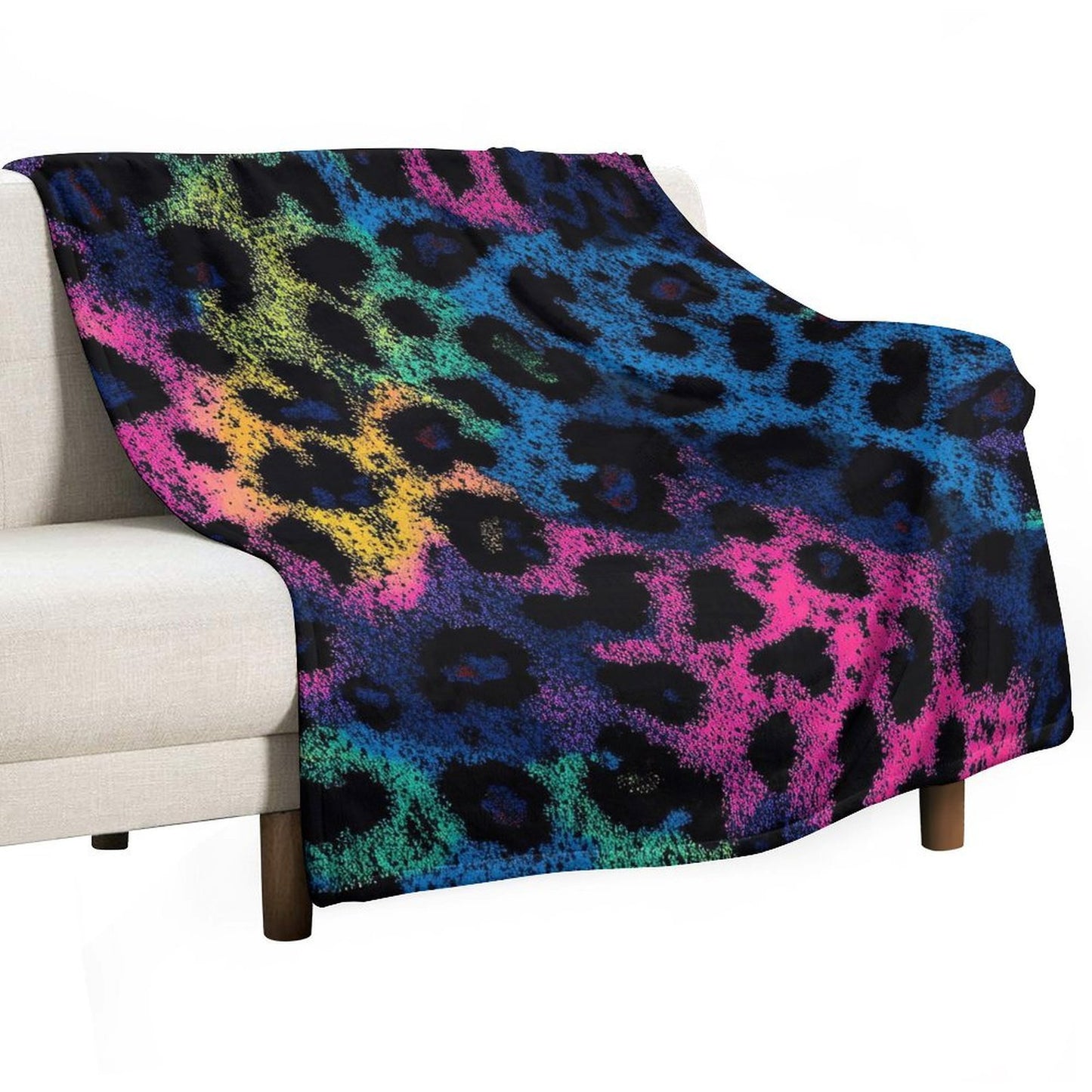 Cozy Anti-Pilling Blanket Artistic Leopard Design