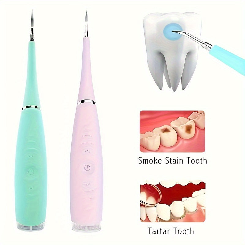 Professional Rechargeable Tartar Remover 5 Adjustable Modes Teeth Cleaning Device with Dental Rinse